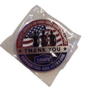 Lowes Thank You Veterans Lapel Pin B01 R